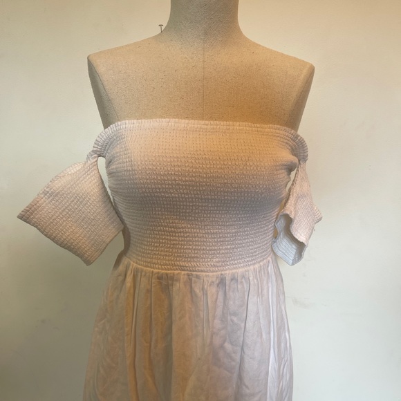 Abercrombie Fitch white cotton midi dress - Picture 3 of 5